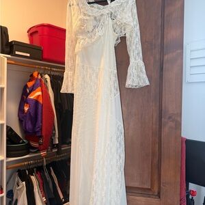 Elegant Lace Long Dress